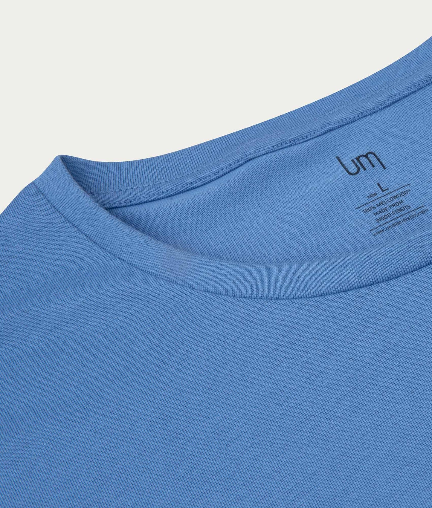 Hemelsblauwe Casual T-shirt Ronde Hals Mountain Sky - Undiemeister