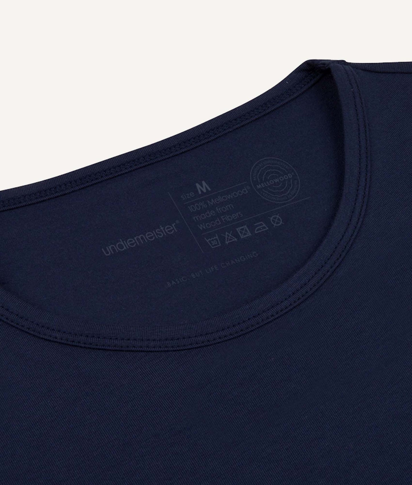 Undiemeister Blauw Slim Fit T-shirt Ronde hals Storm Cloud - Undiemeister