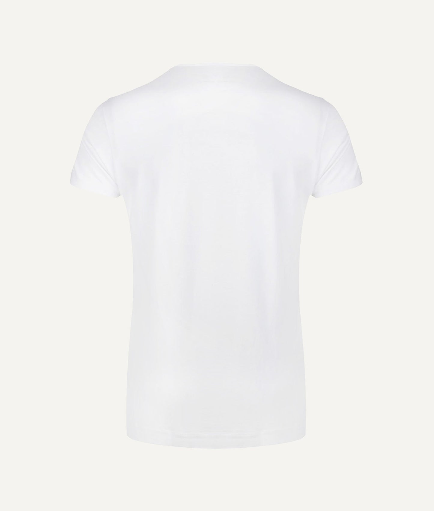 Undiemeister Wit Slim Fit T-shirt Diepe V - hals Chalk White - Undiemeister