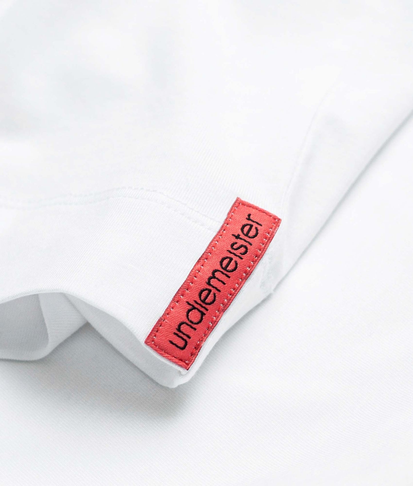 Wit Slim Fit T-shirt Ronde Hals Chalk White - Detailfoto