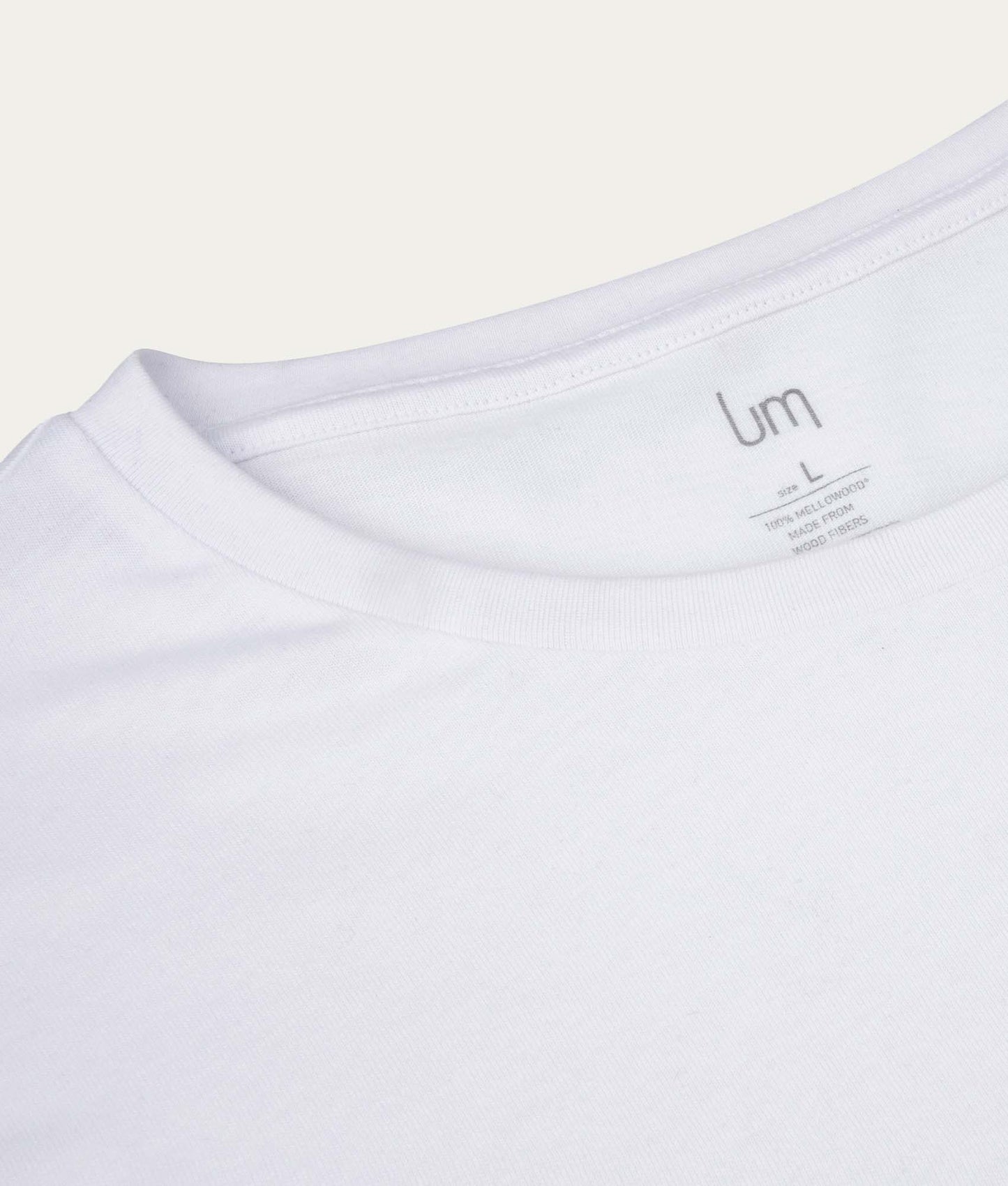 Witte Casual T-shirt Ronde Hals Chalk White - Undiemeister