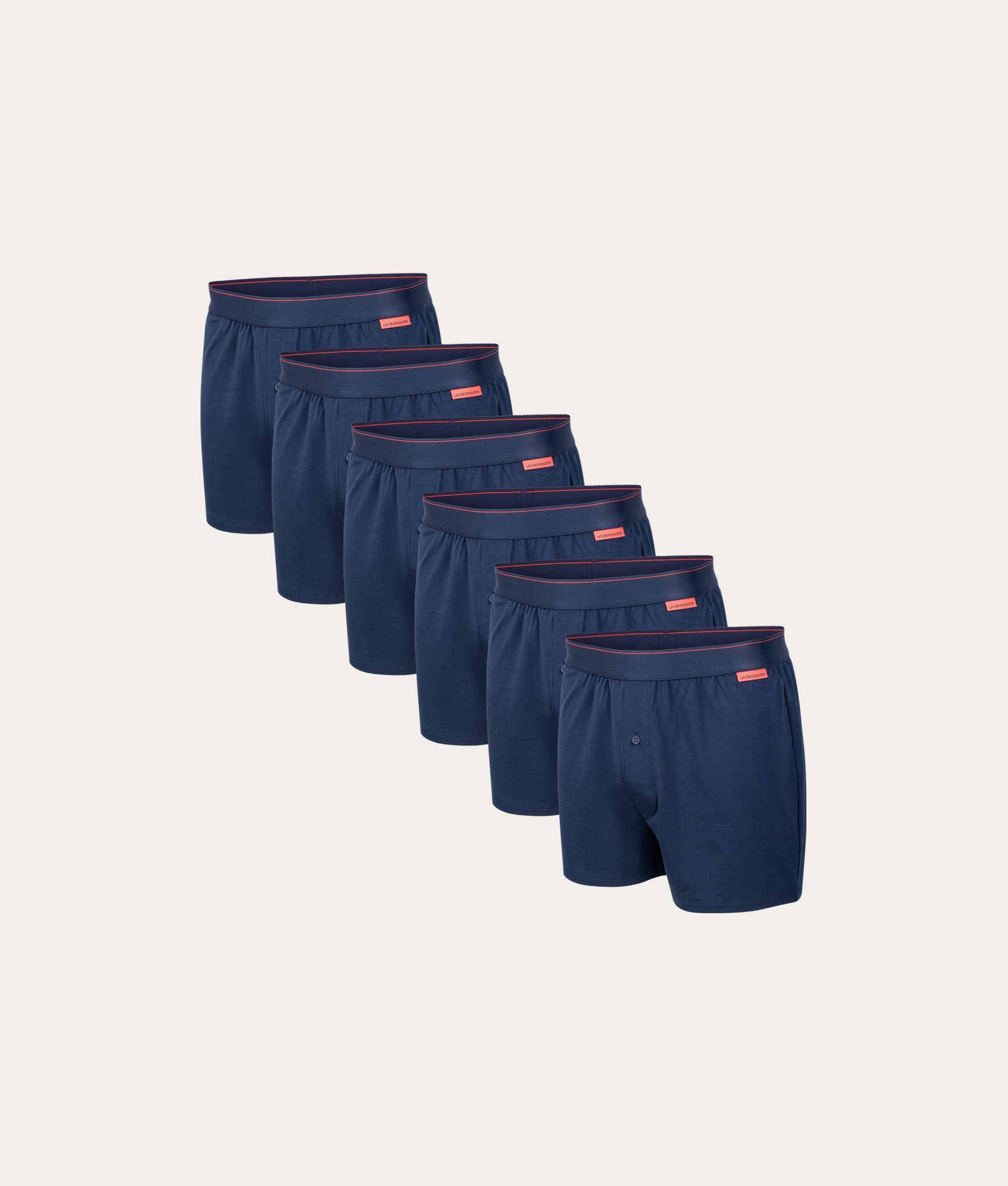 Blauwe Losse Boxershort Storm Cloud (6 - pack) - Undiemeister