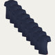 9-pack Blåa Slim Fit T-shirt med Rund Hals Storm Cloud