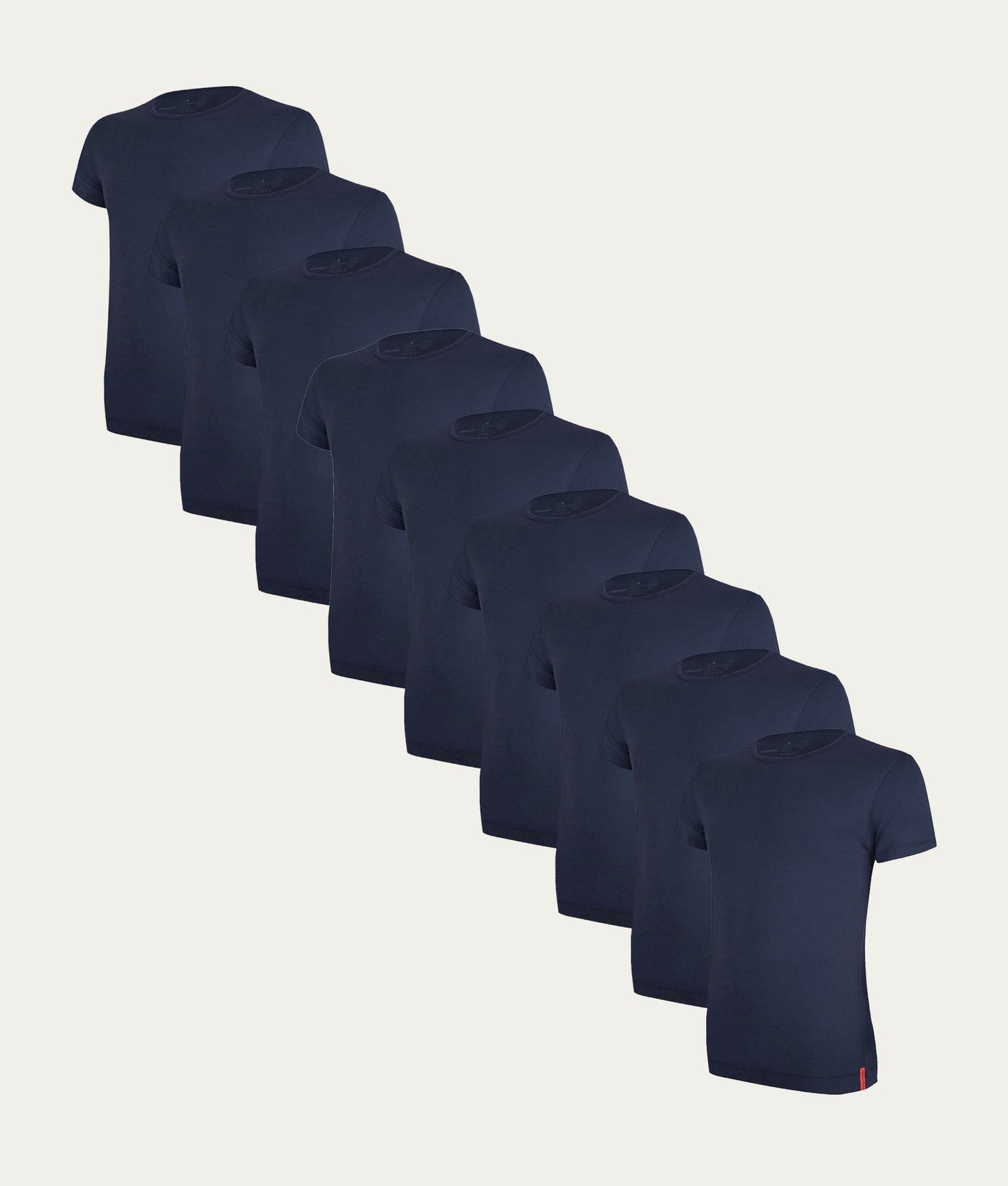 9-pack blauwe T-shirts met ronde hals | Undiemeister
