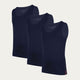 Blaues Slim Fit Tanktop Storm Cloud 3er-Pack