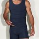 Blue Slim Fit Tank Top Storm Cloud