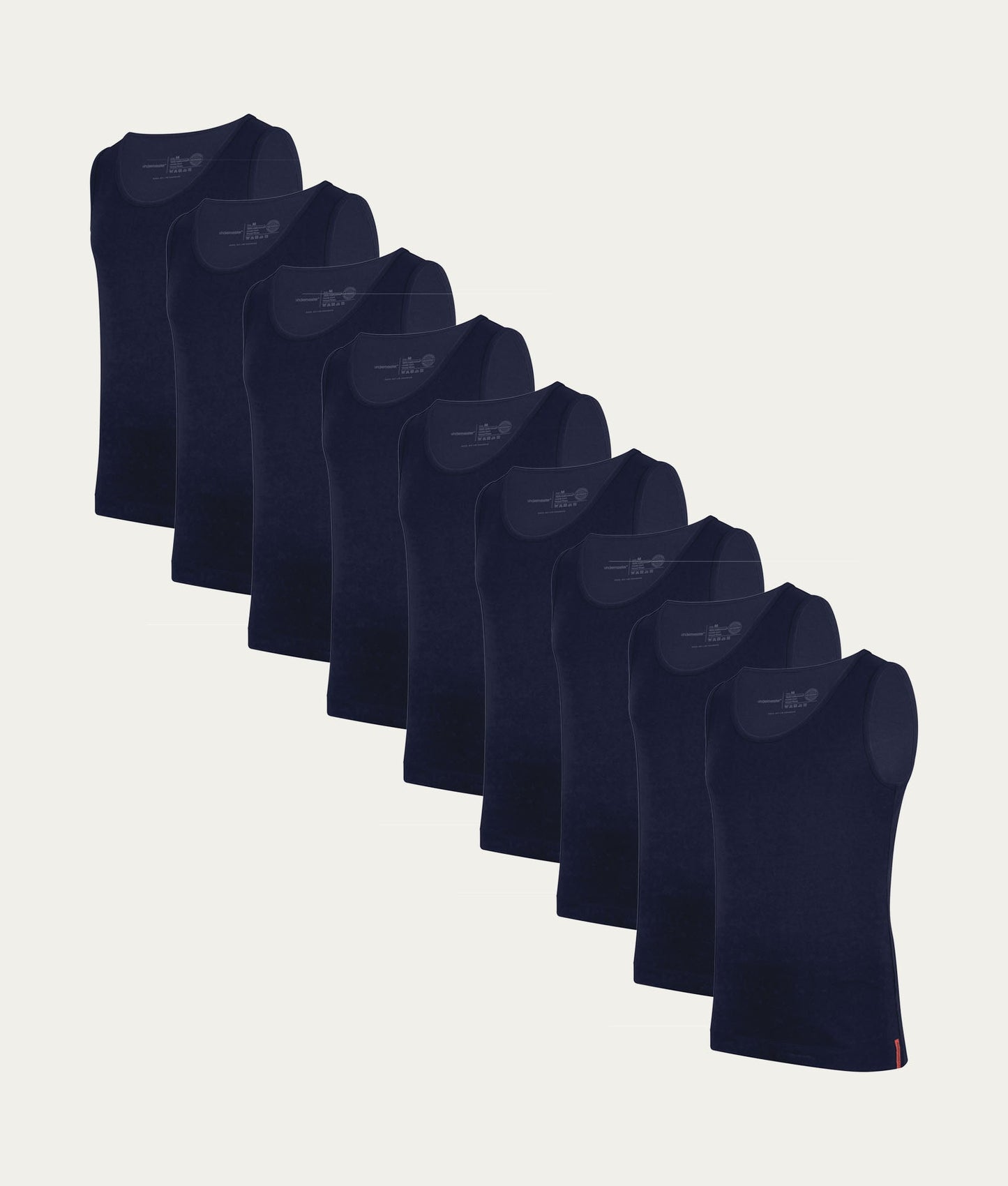 Donkerblauwe tanktop 9-pack | Undiemeister