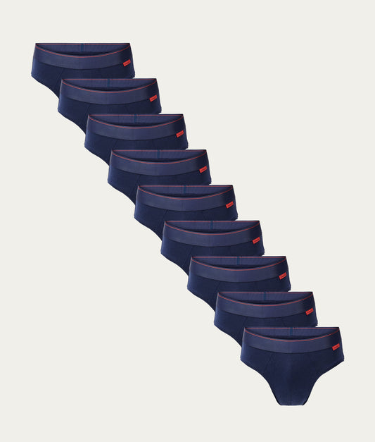 Undiemeister Blauwe Heren Slips 9-pack 
