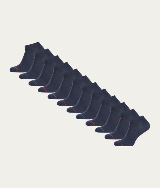 Blauwe Sneakersokken Storm Cloud (12 - pack) - Undiemeister