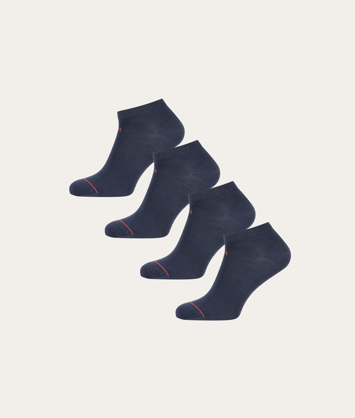 Undiemeister sneakersokken blauw storm cloud 4 pack