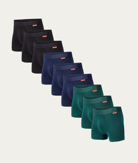 Undiemeister Donkere tinten Heren Boxershorts 9-pack 