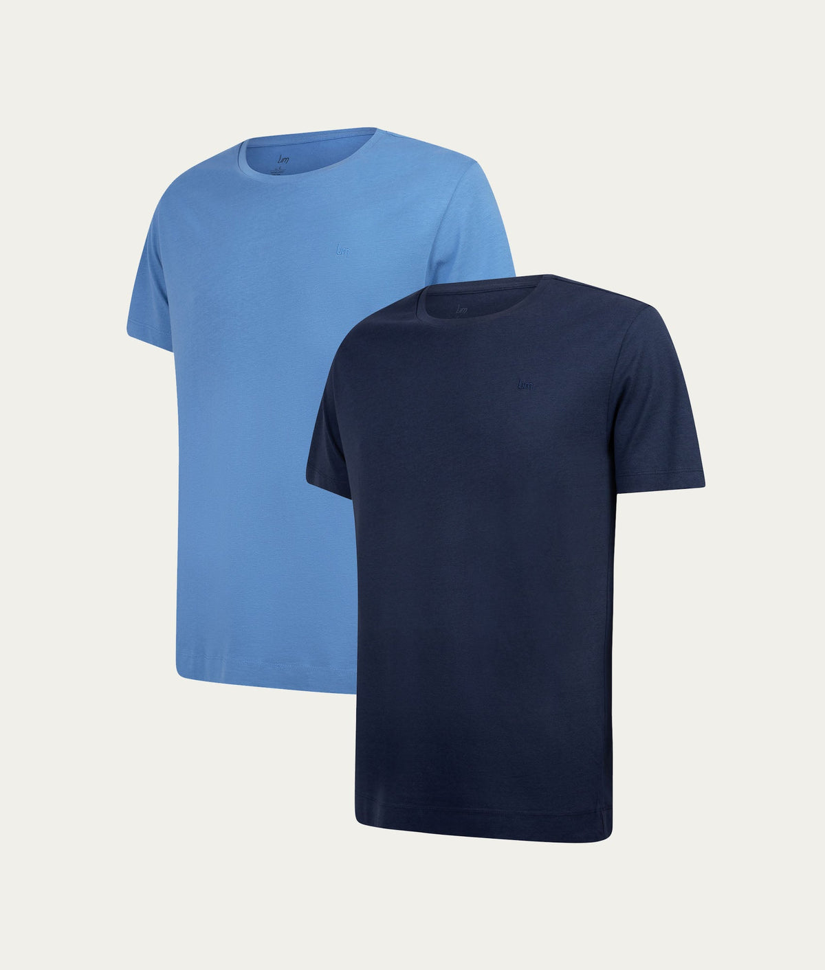 Casual T-shirt - Donkerblauw & Lichtblauw (2 - pack) - Undiemeister