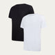 Casual T-Shirt Schwarz & Weiß 2er-Pack