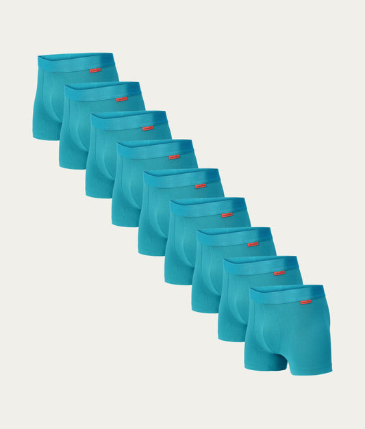Undiemeister Turquoise Heren Boxershorts 9-pack 