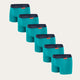 Cyaan Jongens Boxershort Aurora Sky (6-pack)