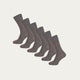 Graue Socken Lava Rock (6er-Pack)