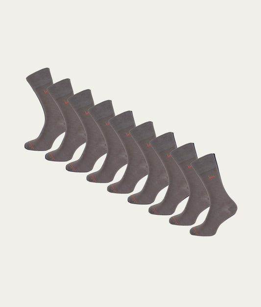 Grijze Sokken Lava Rock (9 - pack) - Undiemeister