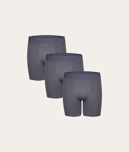 Grijze Sport Boxershort Lava Rock (3-pack) - Undiemeister
