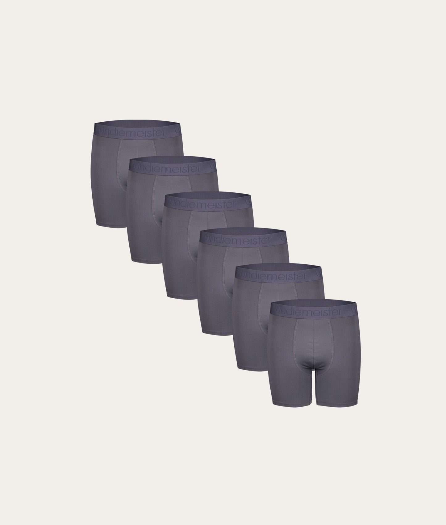 Grijze Sport Boxershort Lava Rock (6 - pack) - Undiemeister