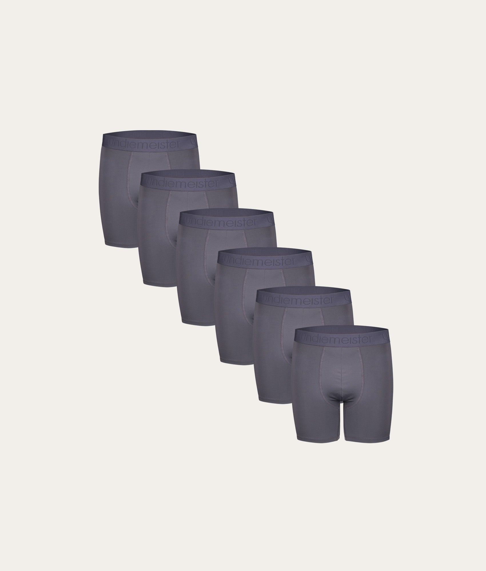 Grijze Sport Boxershort Lava Rock (6 - pack) - Undiemeister
