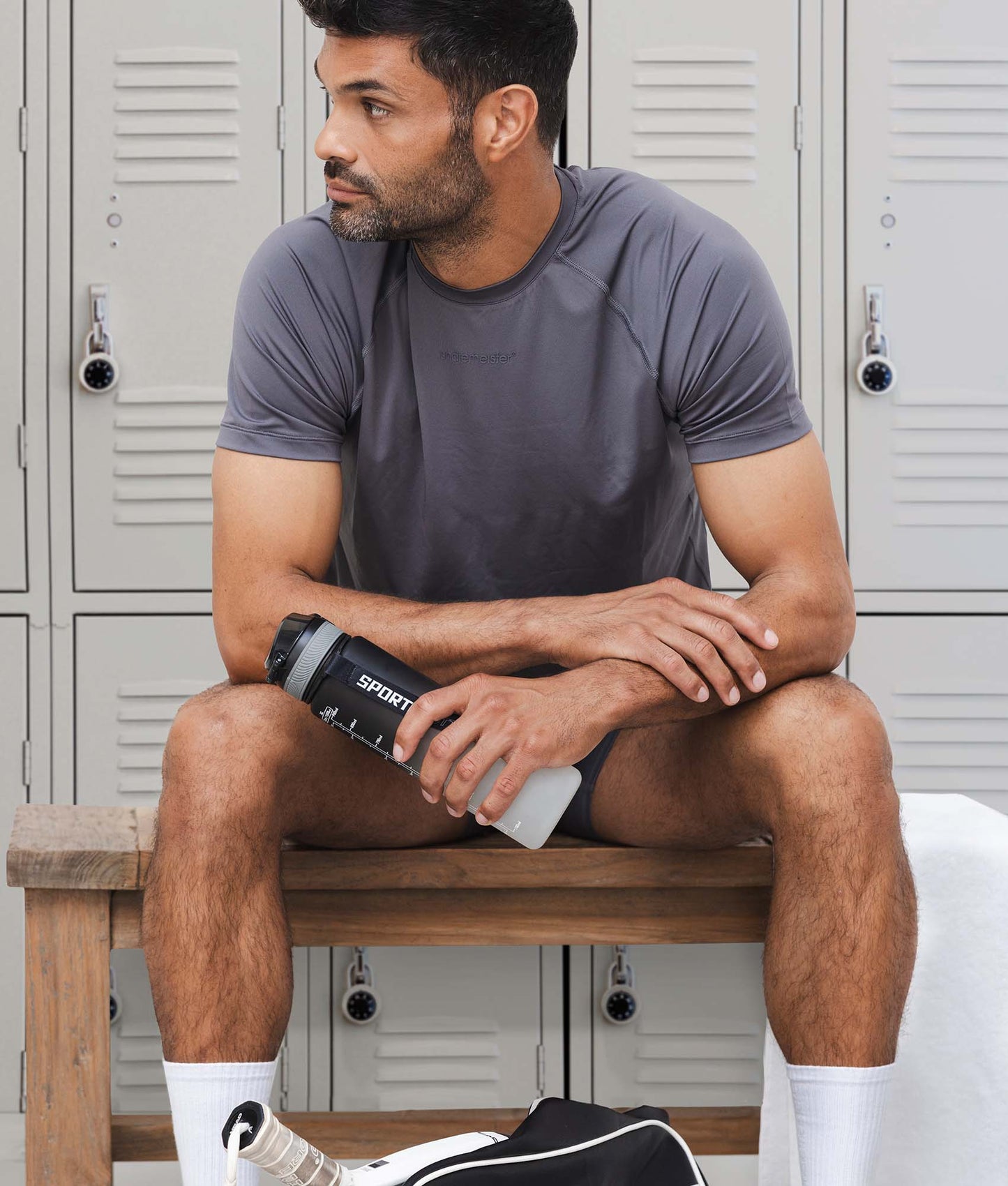 Grijze Sport T-shirt Lava Rock (2 - pack) - Undiemeister