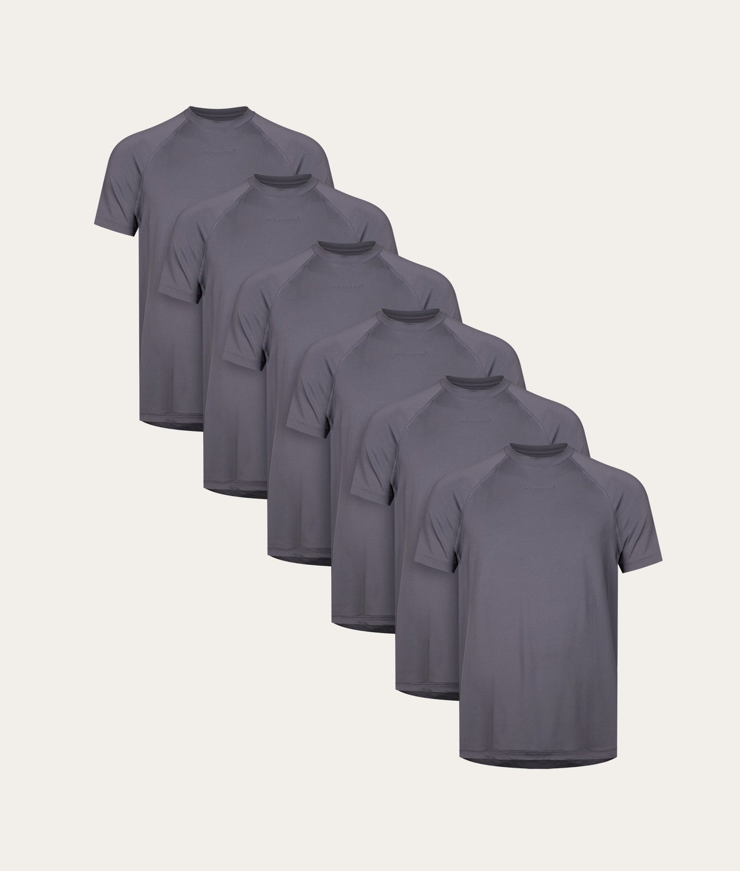 Grijze Sport T-shirt Lava Rock (6 - pack) - Undiemeister