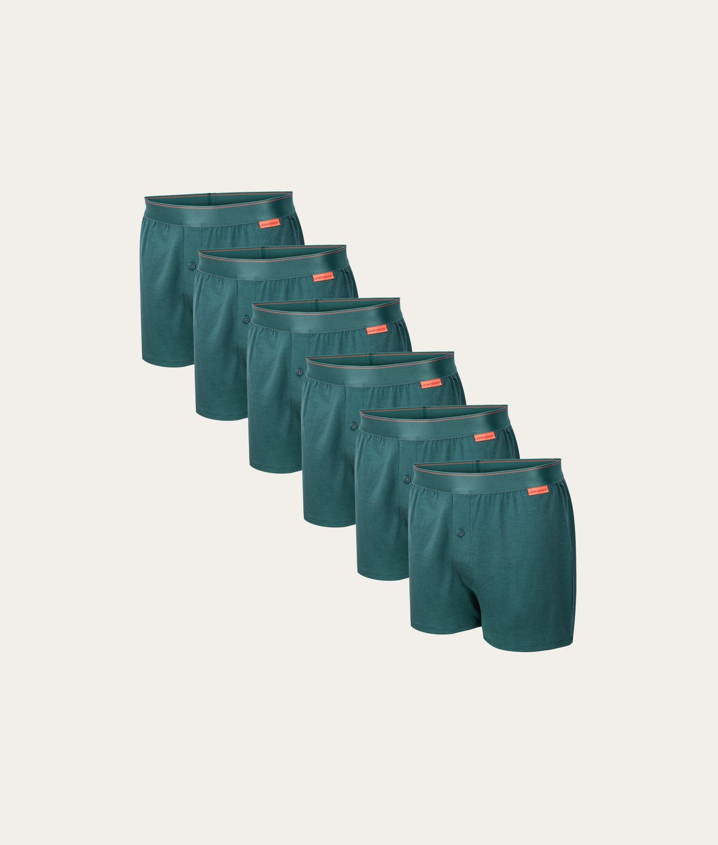 Groene Losse Boxershort Misty Forest (6 - pack) - Undiemeister