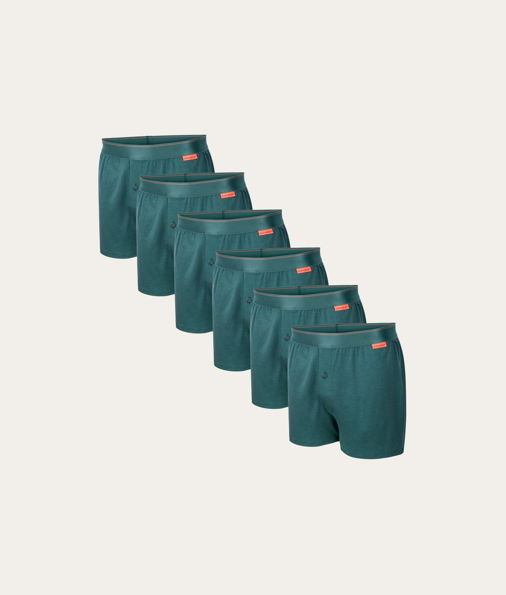 Groene Losse Boxershort Misty Forest (6 - pack) - Undiemeister