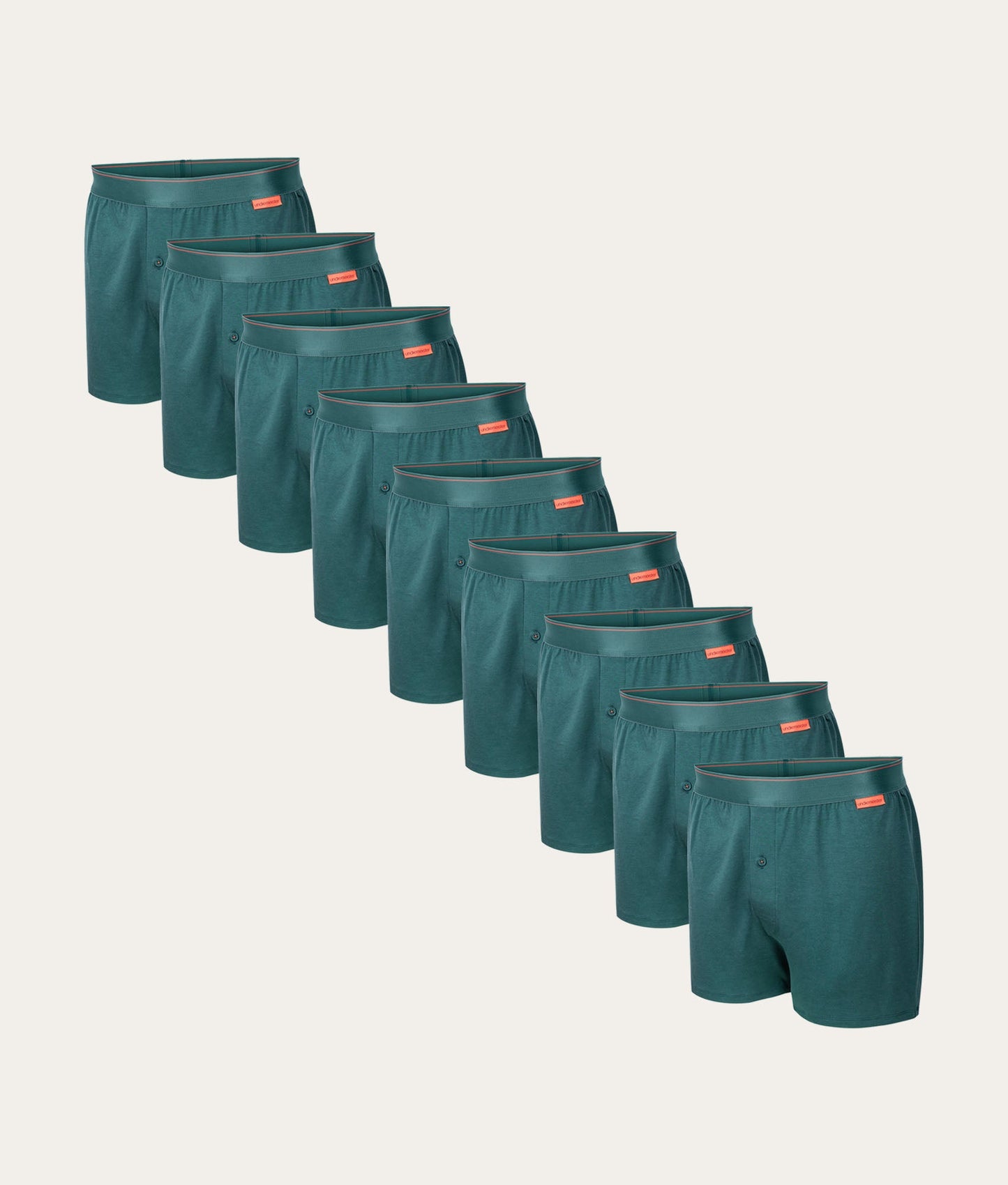 Undiemeister Groene Heren Wijde Boxershorts 9-pack 