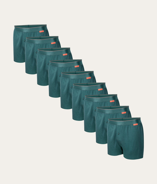 Undiemeister Groene Heren Wijde Boxershorts 9-pack 