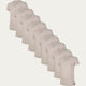 Lot de 9 T-shirts Slim Fit Col V Profond Kaki Desert Sand
