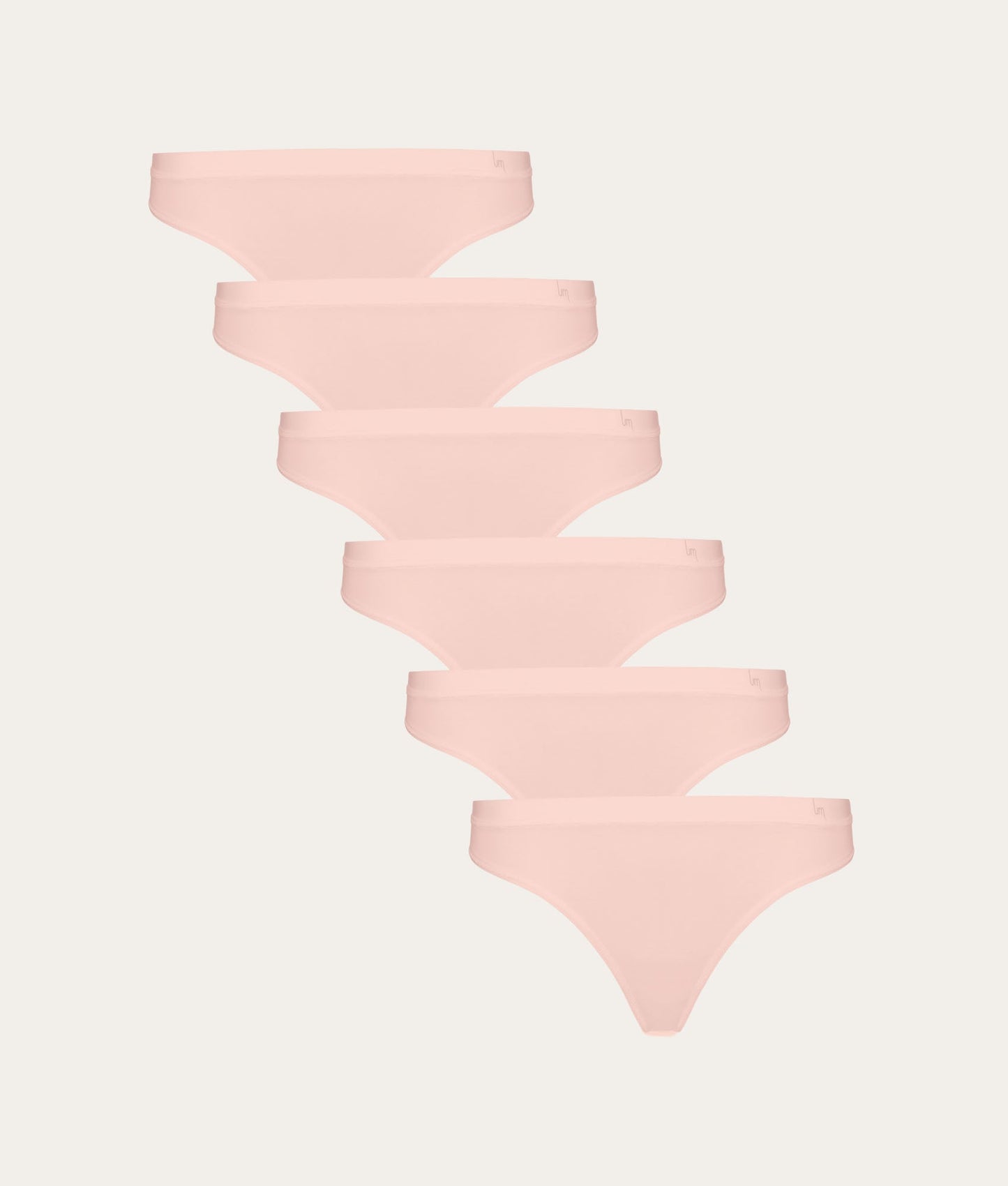 Lichtroze Bikinislip Blush Dusk (6 - pack) - Undiemeister