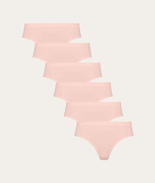 Lichtroze Dames Slip Blush Dusk (6 - pack) - Undiemeister