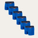 Kobaltblauwe Jongens Boxershort Arctic Sea (6-pack)