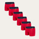 Rode Jongens Boxershort Bright Sunrise (6-pack)