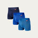Boxershorts Blautöne 3er-Pack