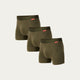3-pak Olivengrøn Boxershorts Highland Moss