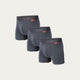 3-pack Gråa Boxershorts Lava Rock