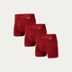 Pack de 3 Bóxers Rojo Oscuro Reef Clay