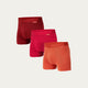 Boxershort Rot-Töne 3er-Pack