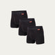 Black Boxer Briefs Volcano Ash 3-pack