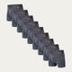 Pack de 9 Bóxers Grises Lava Rock