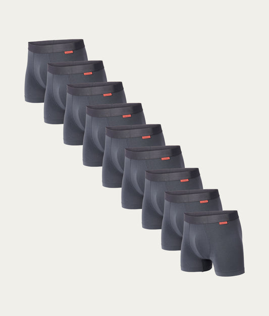 Undiemeister Grijze Heren Boxershorts 9-pack 