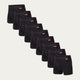 Lot de 9 Boxers Noir Volcano Ash