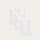 3-pak Hvide Camisoler Chalk White