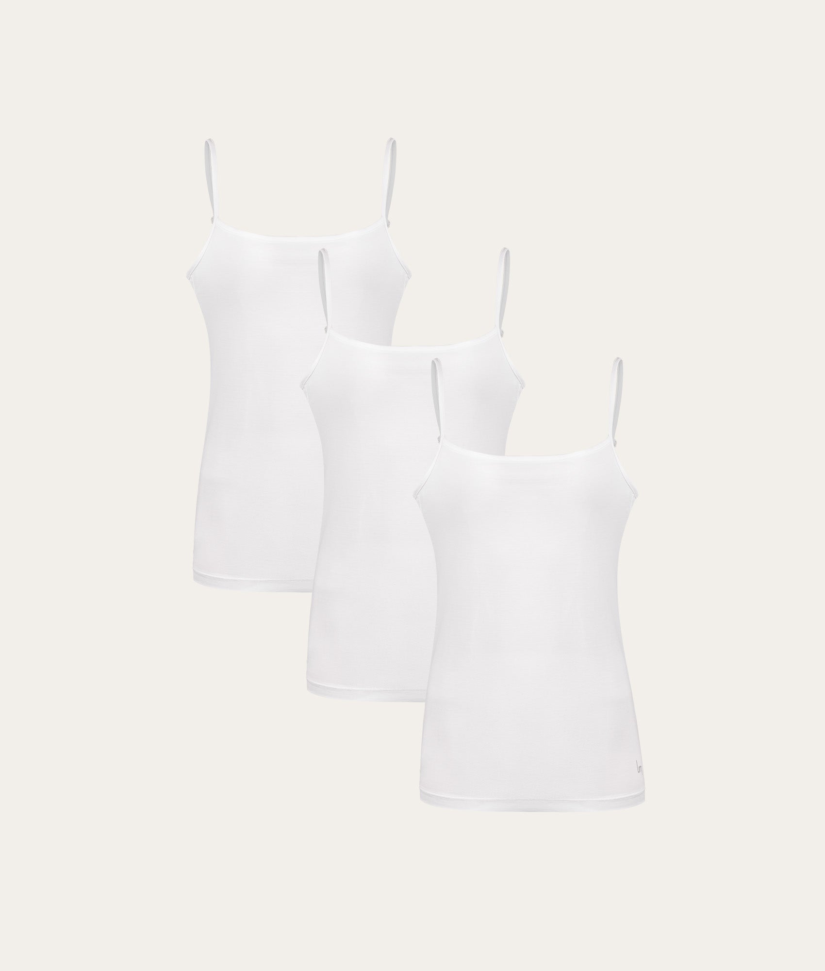 Witte Camisole Chalk White (3-pack) - Undiemeister