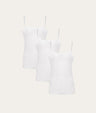 White Camisole Chalk White 3-pack