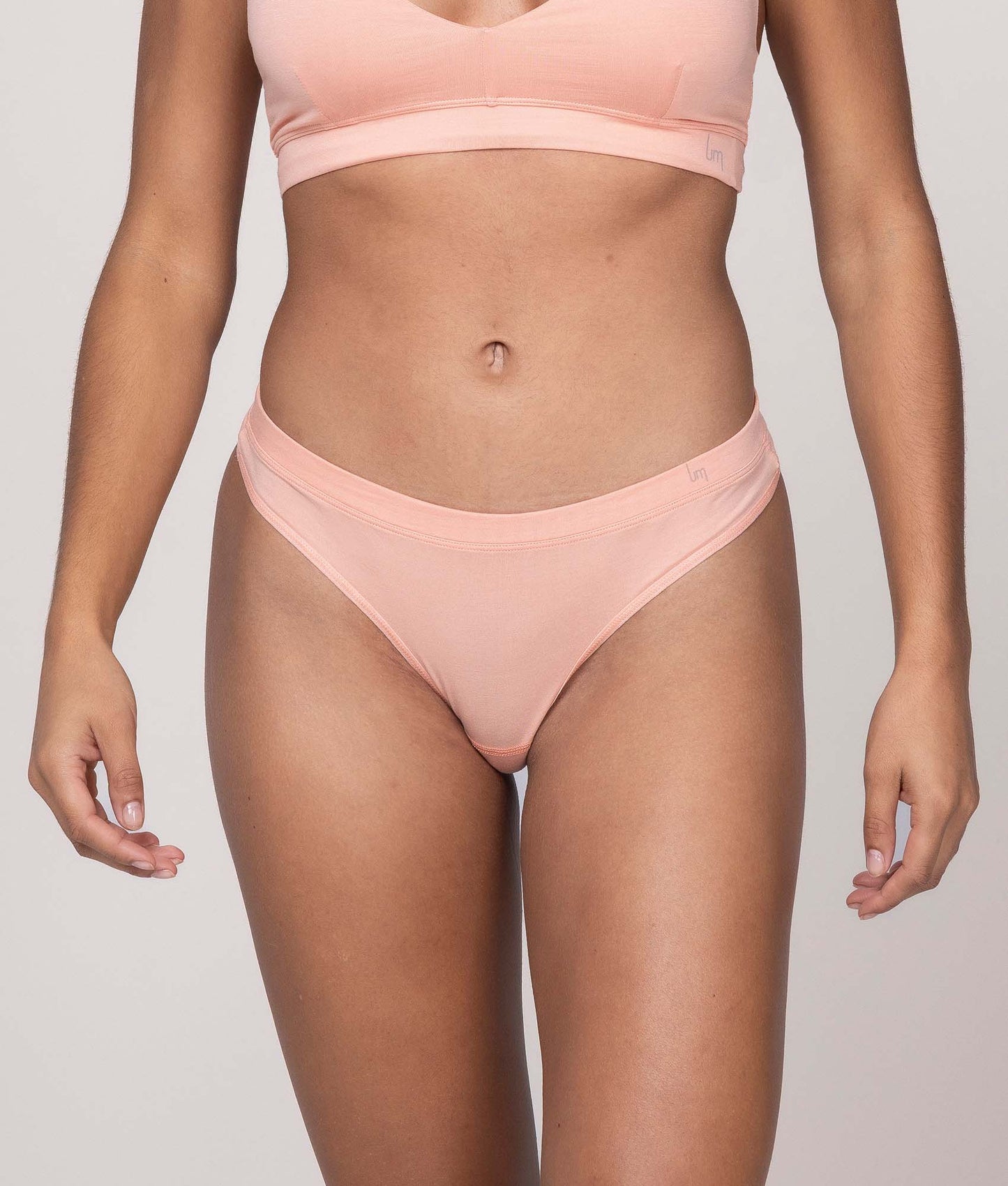 Hellrosa String Blush Dusk