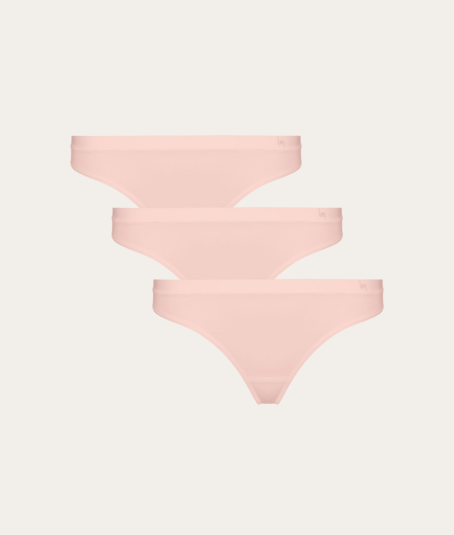 Undiemeister - Damesondergoed - Lichtroze Dames Slip 3-pack - Voor