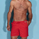 Red Swim Trunks Fiery Sunrise